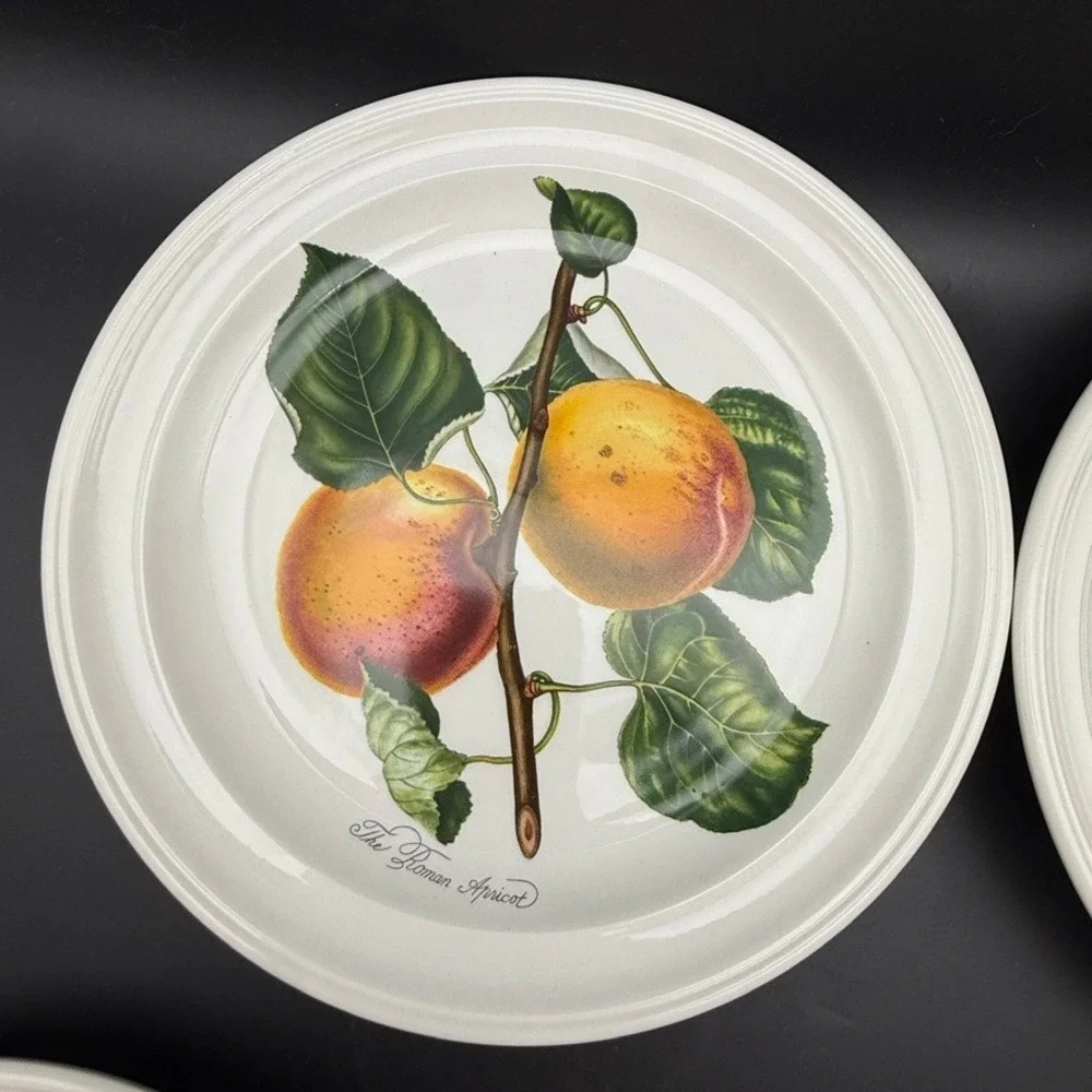 Set Of 4 Portmeirion Pomona Goddess of Fruits Salad Plates 8 1/2